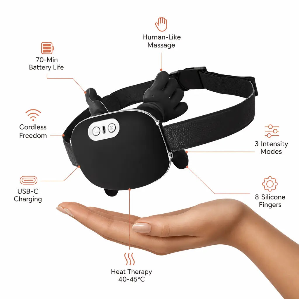Furlow™ Hands Free Pet Massager